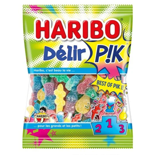Delir' Pik Haribo Sachet bonbons acidulés - 275g