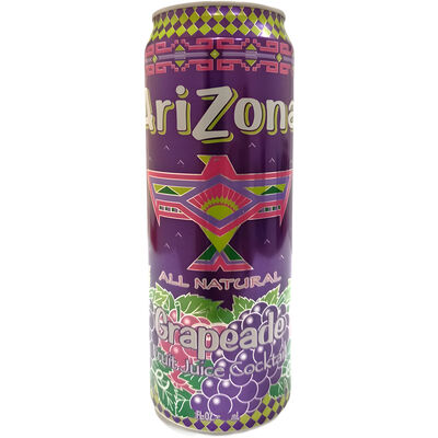 ARIZONA GRAPEADE FRUIT JUICE COCKTAIL CAN 65CL