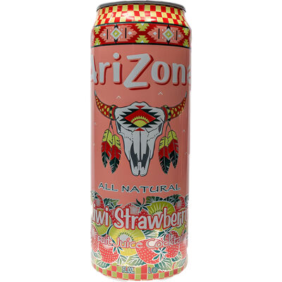 ARIZONA KIWI STRAWBERRY FRUIT JUICE COCKTAIL CAN 65CL