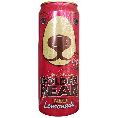 ARIZONA JACK NICKLAUS GOLD BEAR STRAWBERRY LEMONADE CAN 65CL
