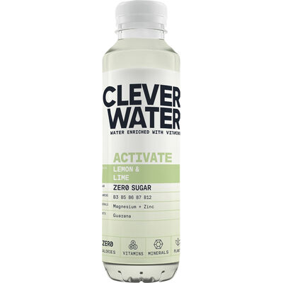 CLEVER WATER ACTIVE LEMON&LIME PET 500ML
