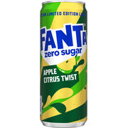 FANTA ZERO APPLE CITRUS TWIST SLEEK CANS 33CL