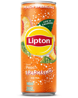 LIPTON ICE TEA SPARKLING PEACH CANS 25CL