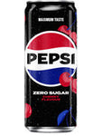 PEPSI ZERO CHERRY SLEEK CANS 33CL