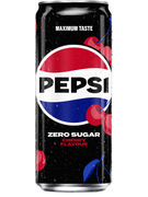 PEPSI ZERO CHERRY SLEEK CANS 33CL