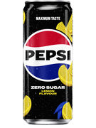 PEPSI ZERO LEMON SLEEK CANS 33CL