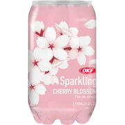 OKF SPARKLING CHERRY BLOSSOM DRINK PET CANS 35CL