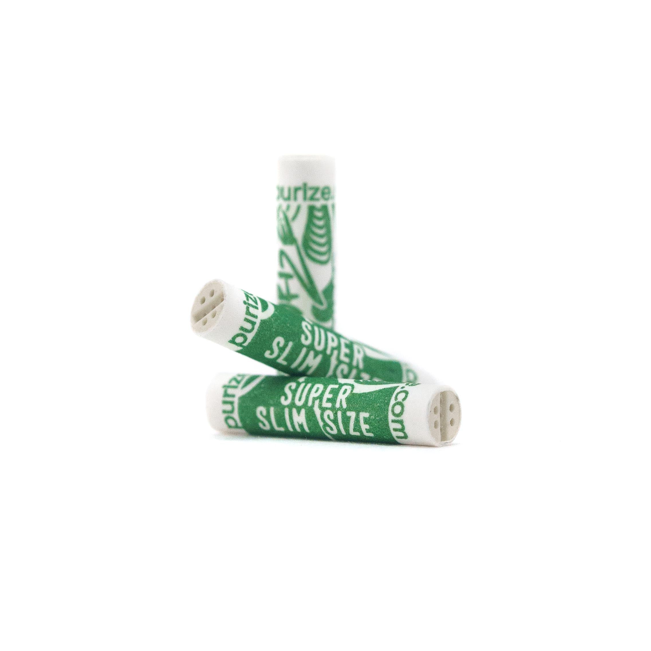 PURIZE Glass jar 111x Super Slim Size filters White 5mm