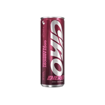 Boisson énergisante abricot framboise CIAO ENERGY 25cl