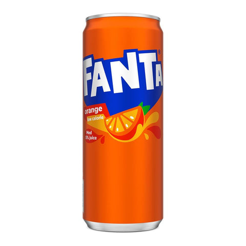 Fanta Orange réduit en sucre 33cl