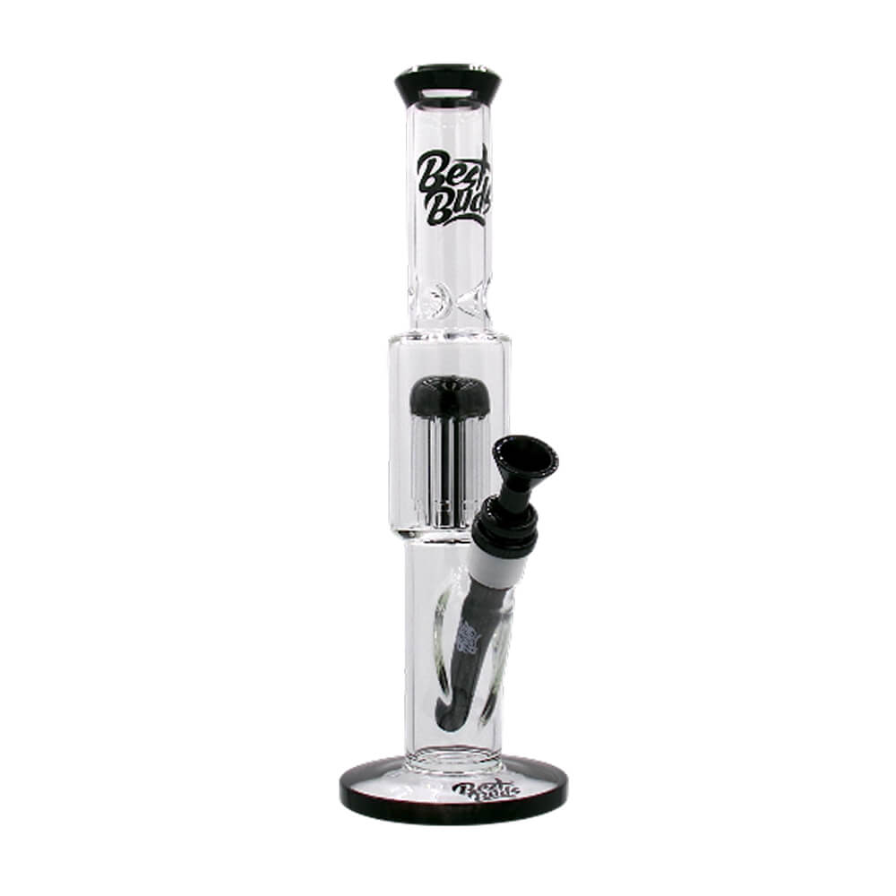 Best Buds Bong Ice Double Chambre en Verre avec Percolateur Arbre 33cm