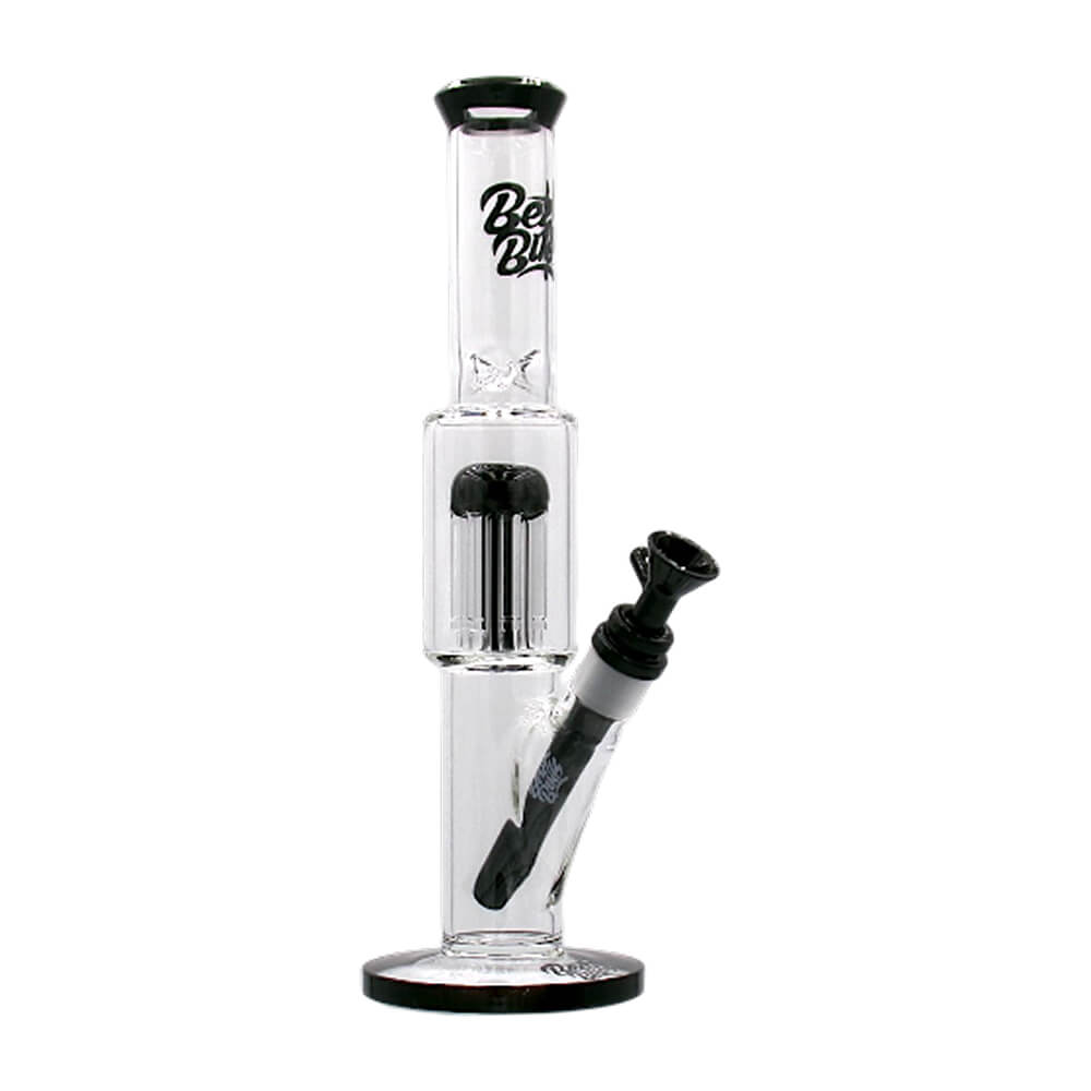 Best Buds Bong Ice Double Chambre en Verre avec Percolateur Arbre 33cm