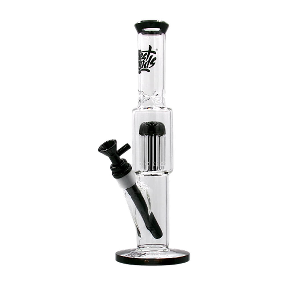 Best Buds Bong Ice Double Chambre en Verre avec Percolateur Arbre 33cm