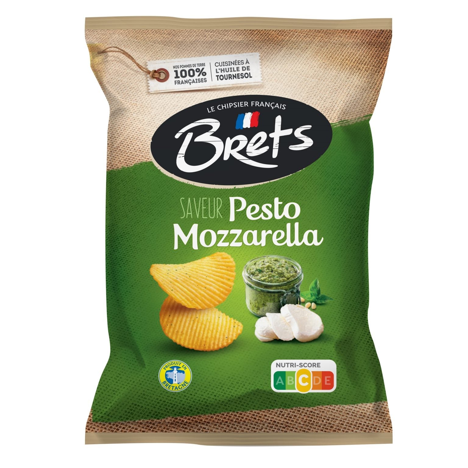 Brets Chips Pesto Mozzarella 125g