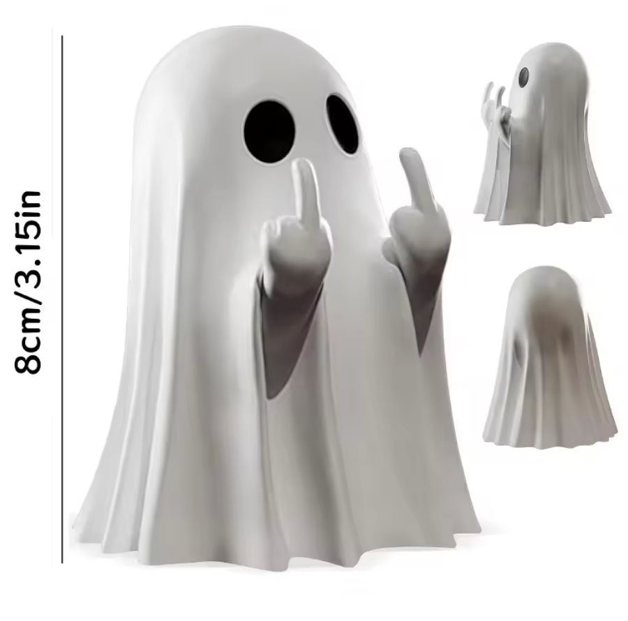 Figurine Fantôme doigts levés 8cm