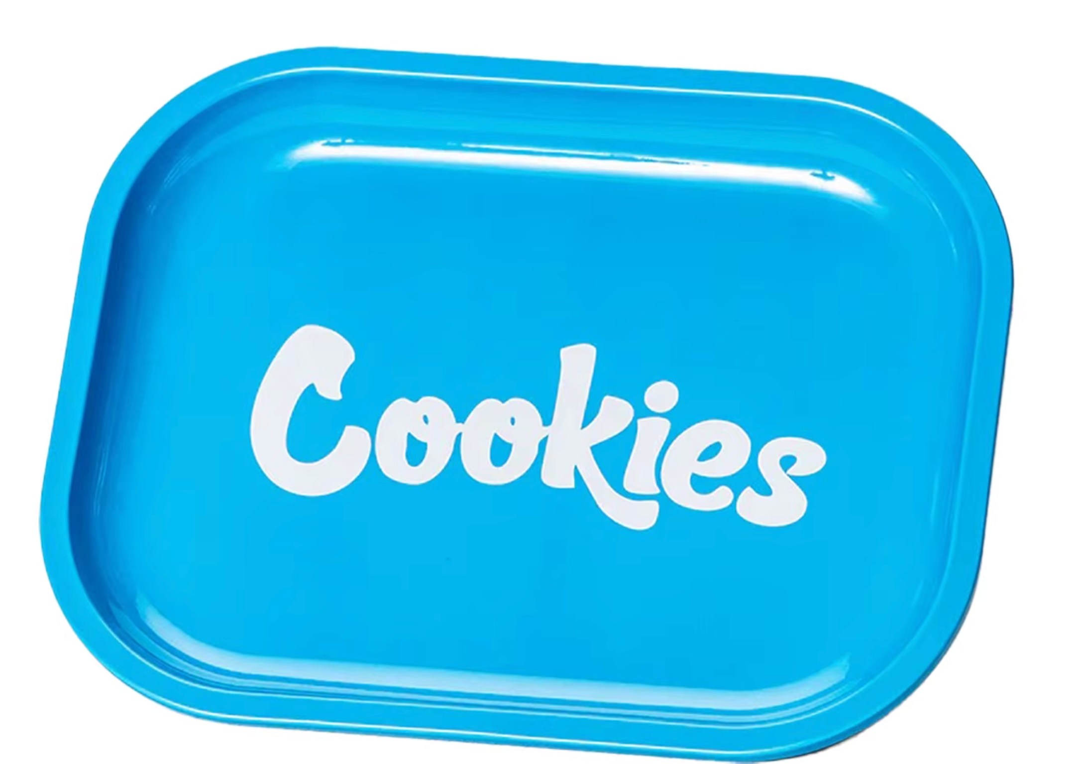 Plateau à Rouler Métal Cookies Bleu (SMALL)
