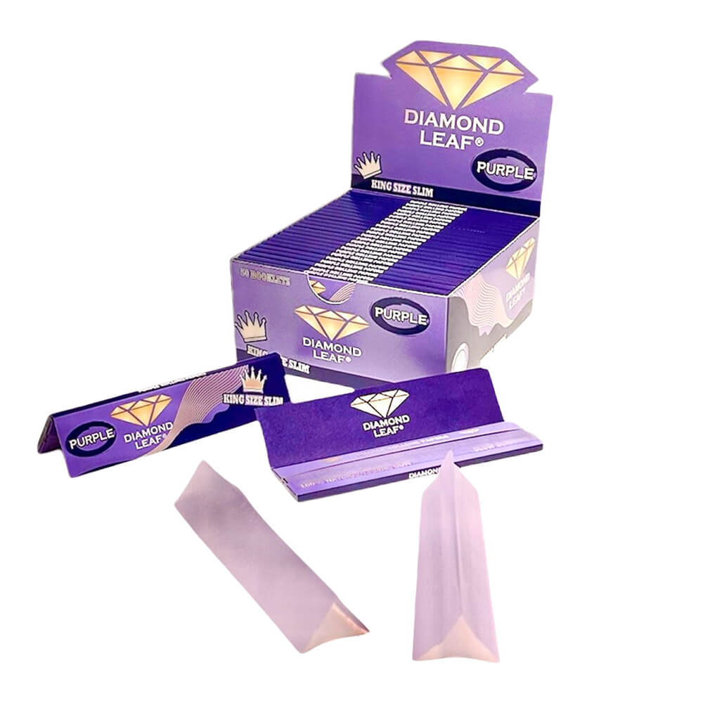 Diamond Leaf Feuilles à Rouler King Size Slim Violet