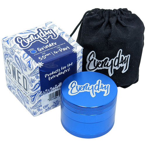 S.W.E.D Everyday Bleu Aluminum Grinder 55mm 4 Part