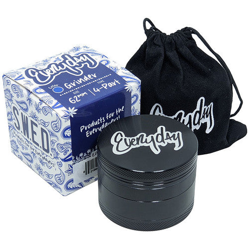 S.W.E.D Everyday Noir Aluminum Grinder 62mm 4 Part