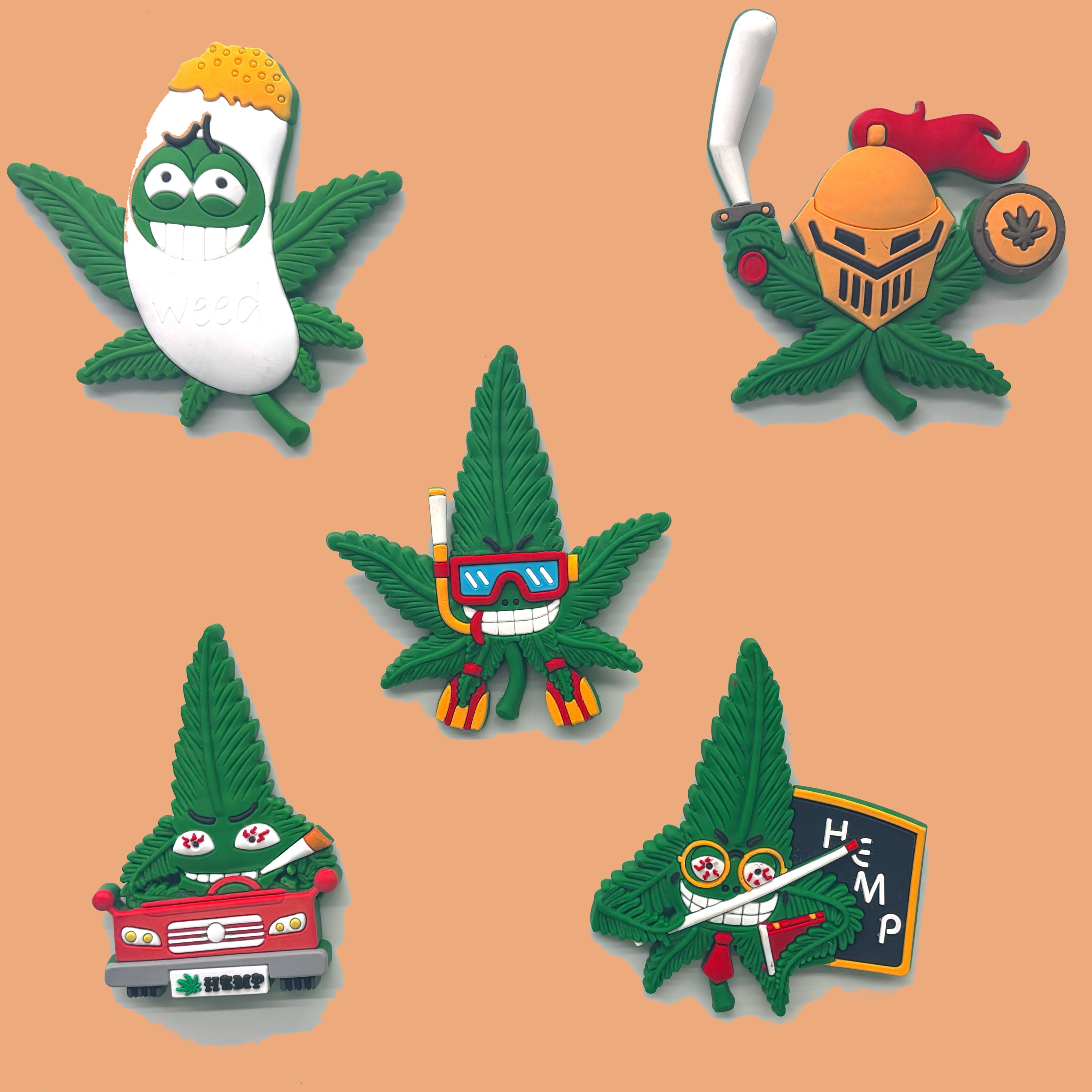 Aimant HEMP CHARACTER - 1 pièce