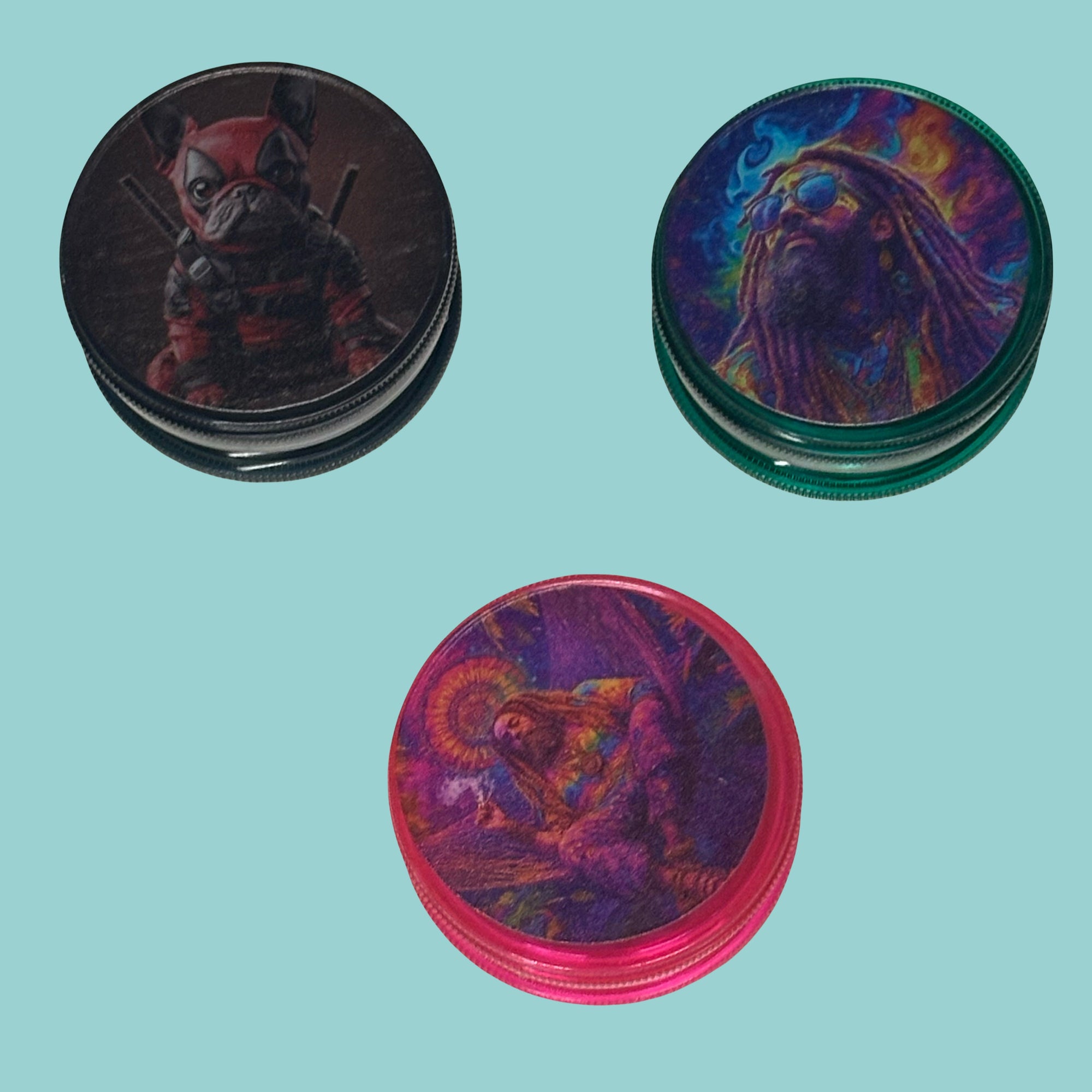 GRINDER ACRYLIQUE CANNAHUB 60mm 2 ETAGES