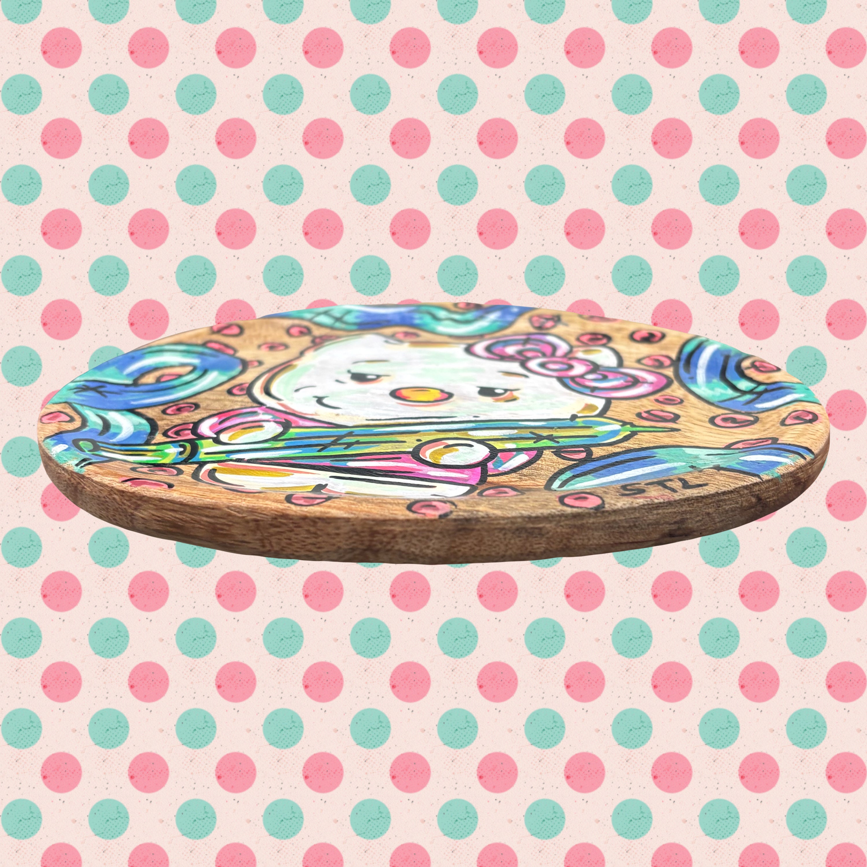 Plateau STL m'en important? Bois - Hello Kitty