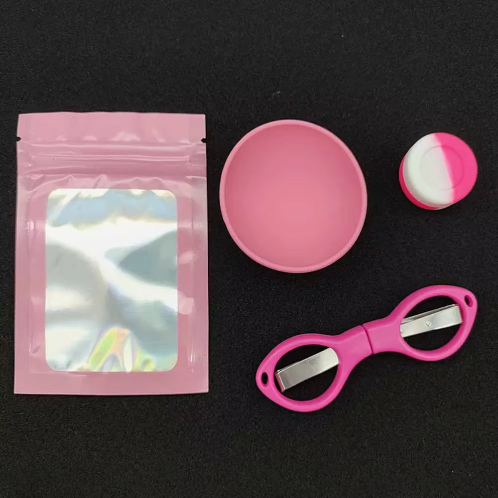 KIT FUMEUR 4-EN-1 – BOL, CISEAUX & POT EN SILICONE