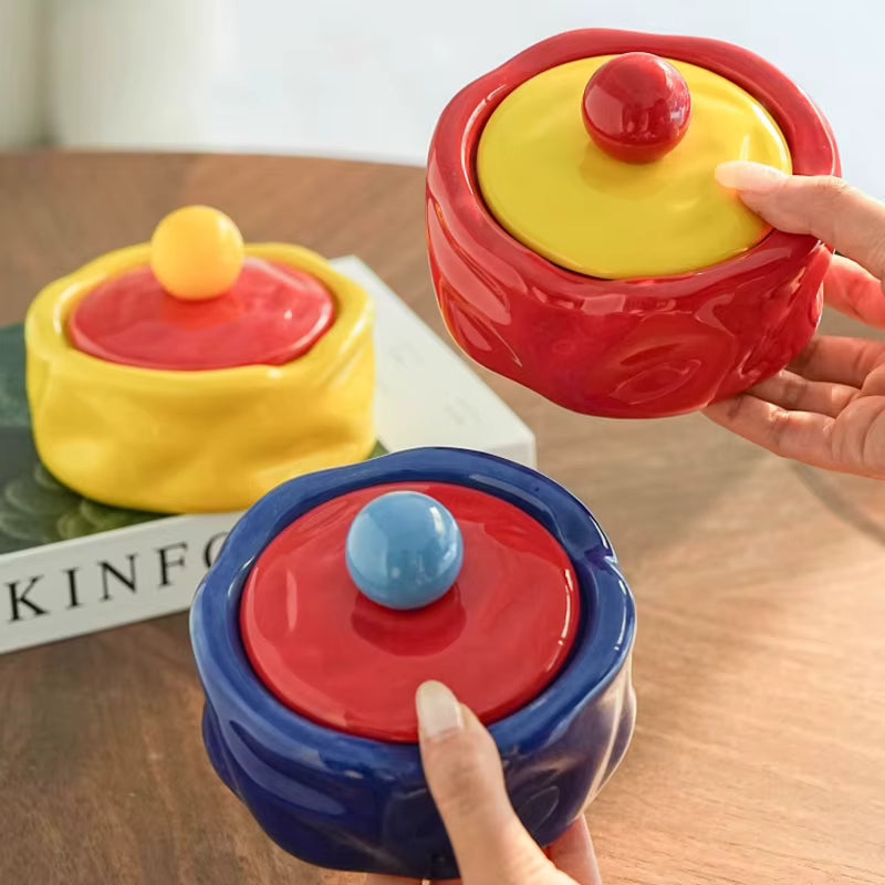CENDRIER COLORÉ EN CÉRAMIQUE – 11,5 CM