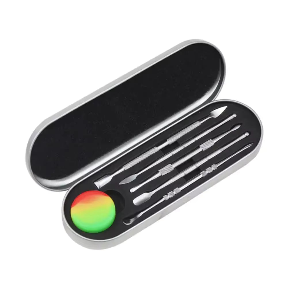 CRUSHER – KIT DE 5 DAB TOOLS + POT EN SILICONE