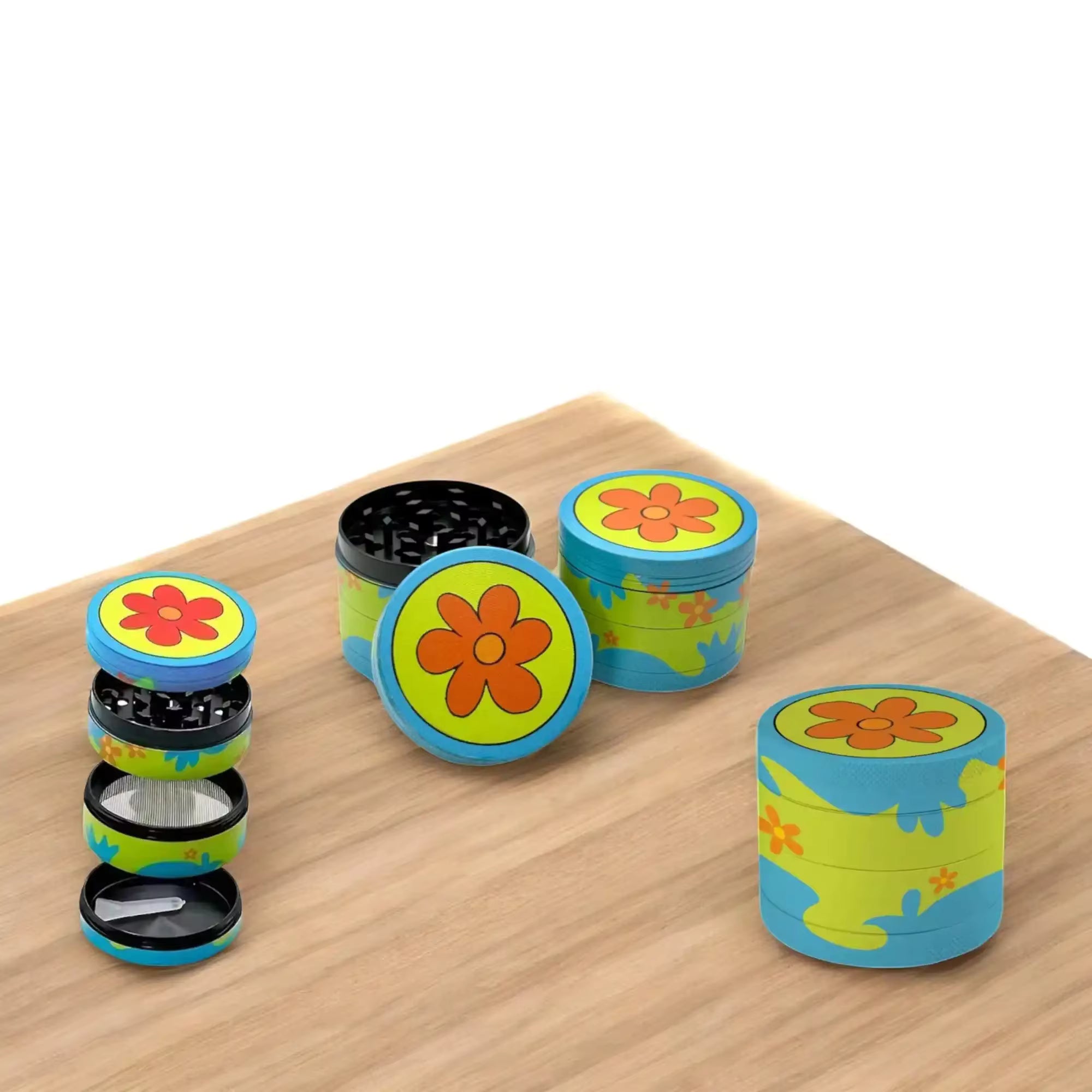 GRINDER EN MÉTAL SCOOBY-DOO VAN FLOWER POWER – 50 MM