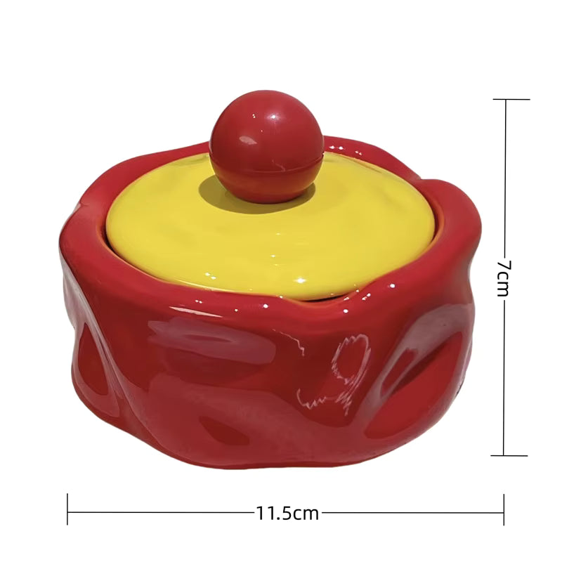 CENDRIER COLORÉ EN CÉRAMIQUE – 11,5 CM