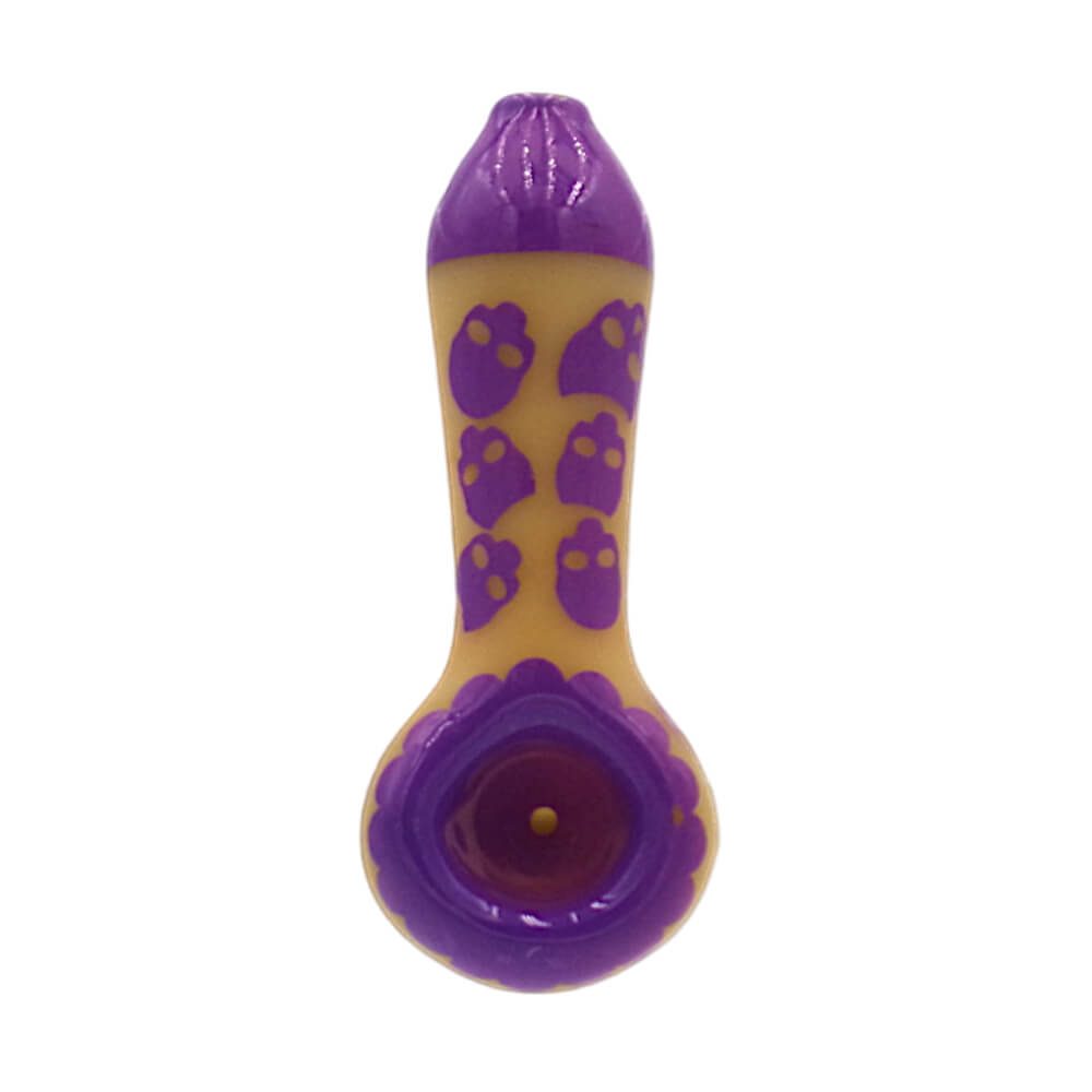 Pipe en Verre Tête de mort 10 cm