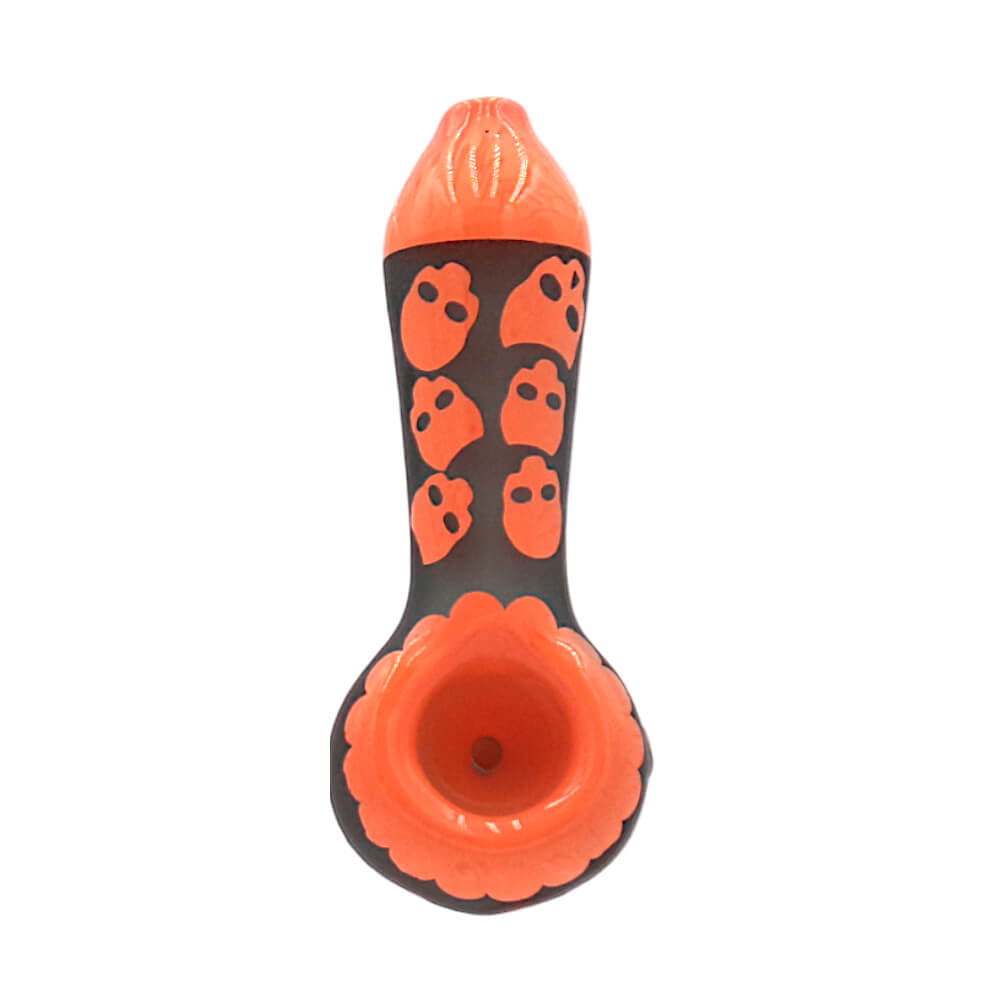 Pipe en Verre Tête de mort 10 cm