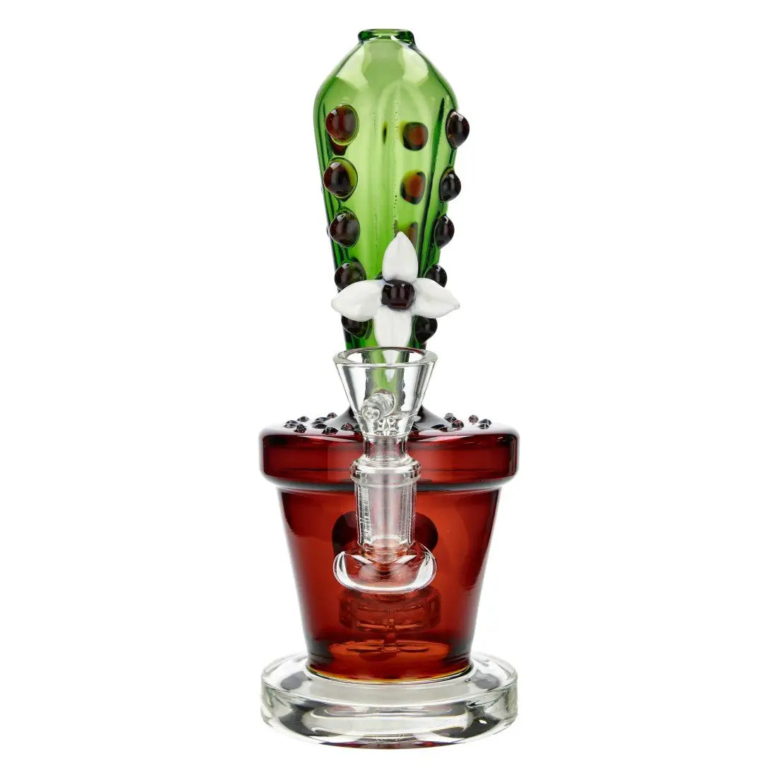 BANG EN VERRE BASIL BUSH CACTUS FLOWER 21CM