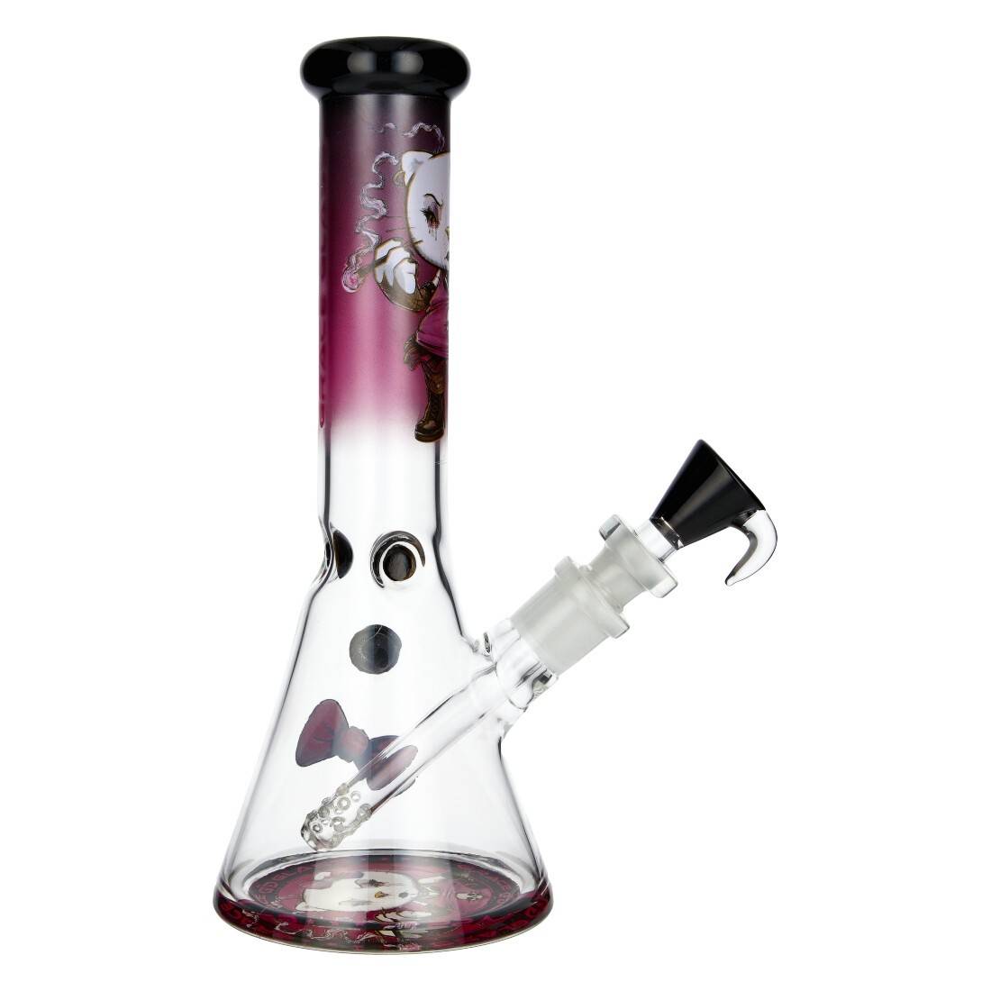 BANG EN VERRE GRACE GLASS ANGRY CAT 26CM