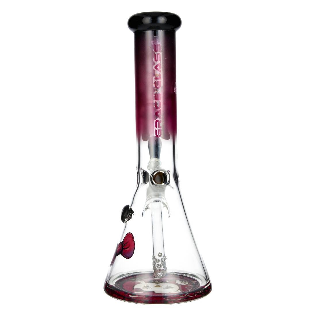 BANG EN VERRE GRACE GLASS ANGRY CAT 26CM