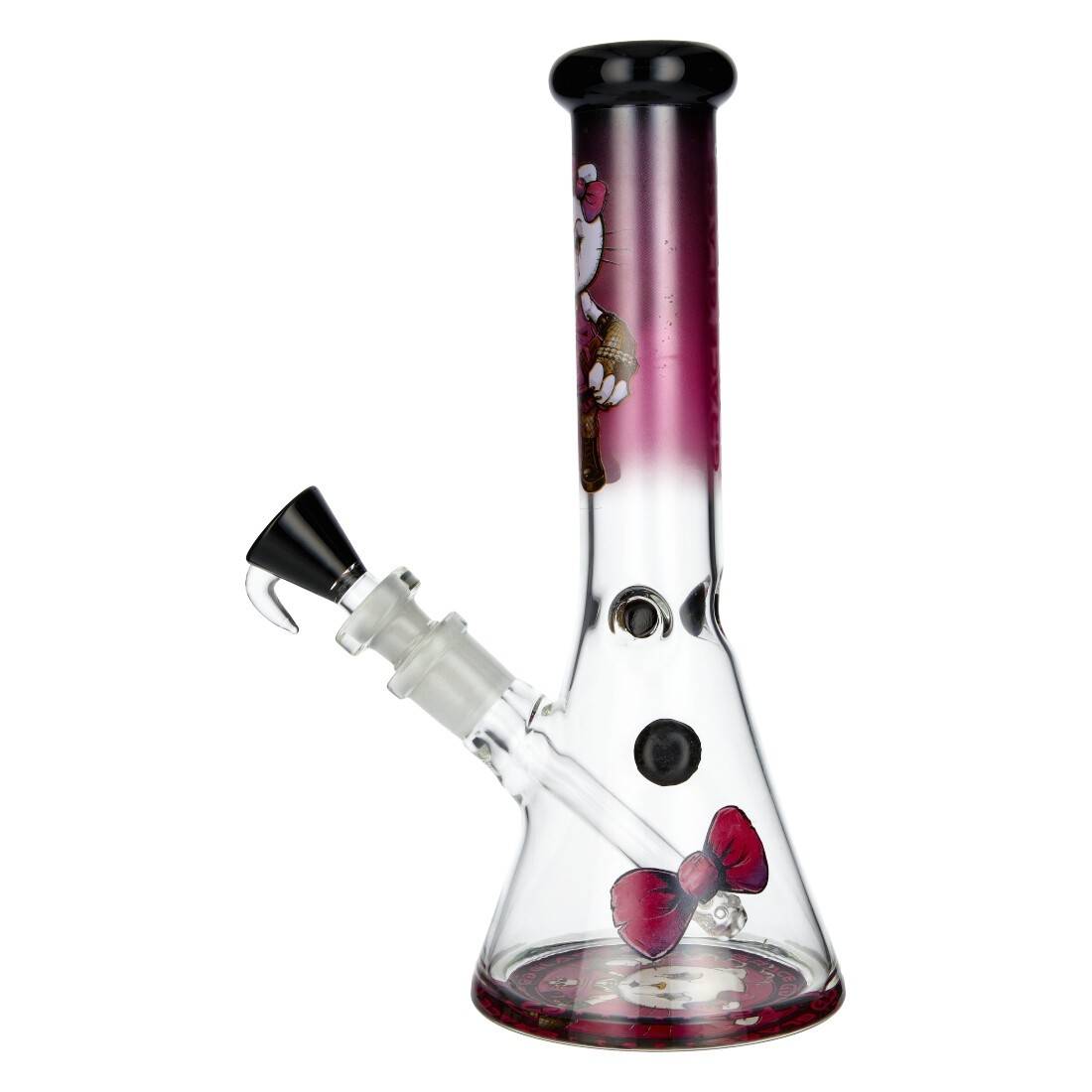 BANG EN VERRE GRACE GLASS ANGRY CAT 26CM