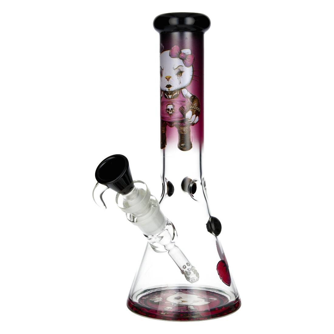 BANG EN VERRE GRACE GLASS ANGRY CAT 26CM