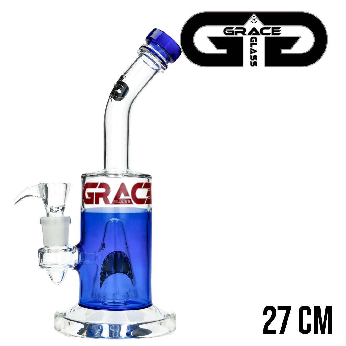 BANG EN VERRE GRACE GLASS SHARK ATTACK 27CM