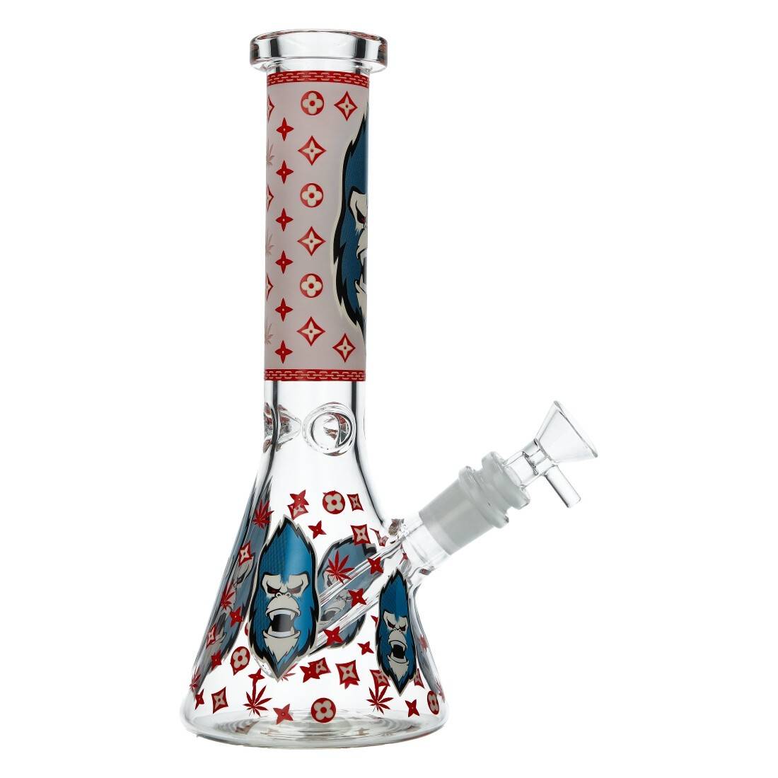 BANG EN VERRE PHOSPHORESCENT GORILLA TRIPLE 25CM