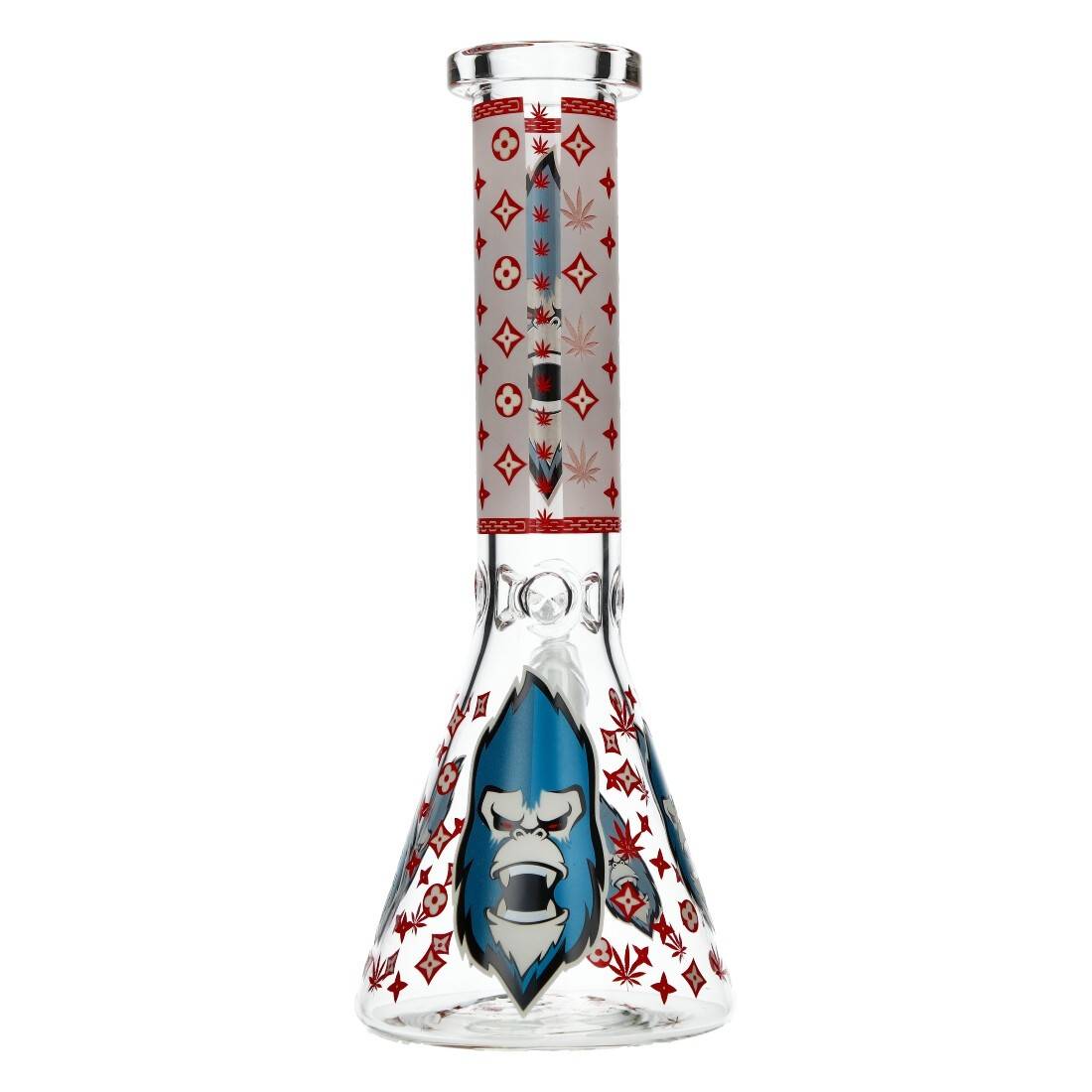 BANG EN VERRE PHOSPHORESCENT GORILLA TRIPLE 25CM