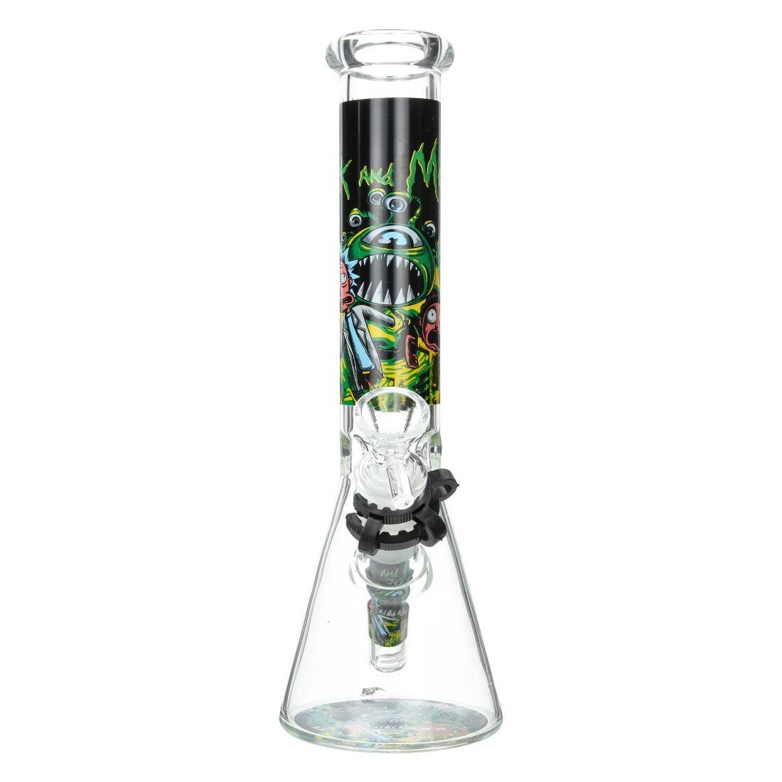 BANG EN VERRE RICK ET MORTY COFFRET CADEAU 25CM