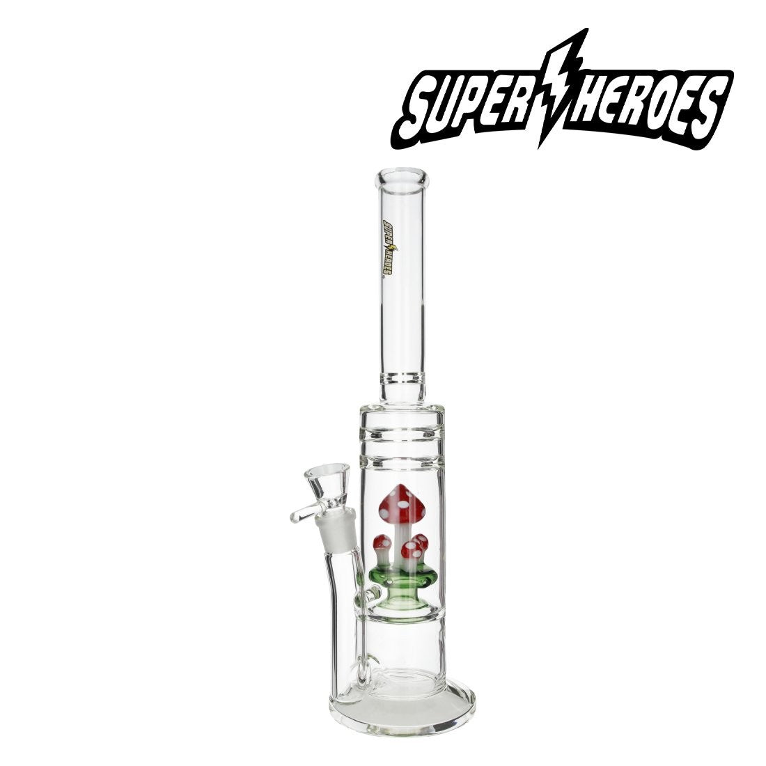 BANG EN VERRE SUPER HEROES MUSHROOM 40.5CM