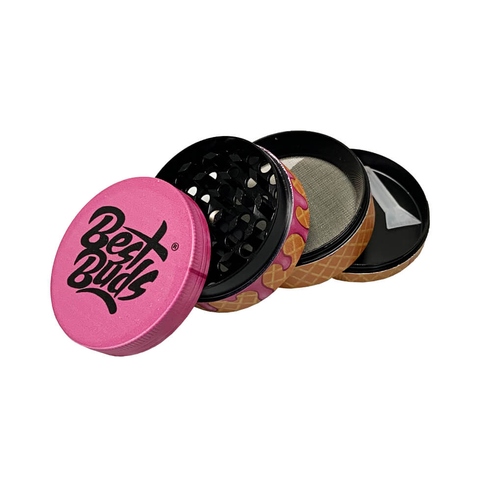Best Buds Grinder Gelato Glace framboise en Cornet 4 Parties (50mm)