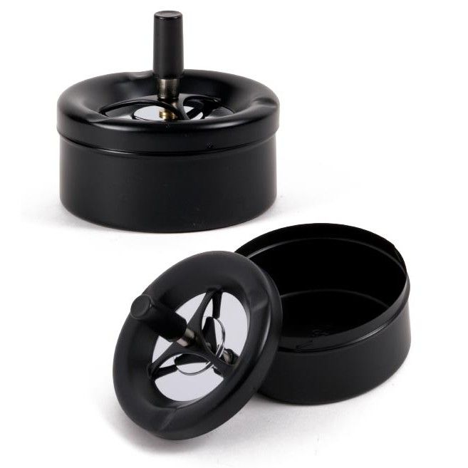 CENDRIER POUSSOIR BLACK MATTE