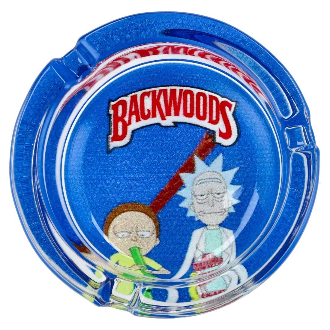 CENDRIER EN VERRE ROUND BACKWOODS RICK ET MORTY