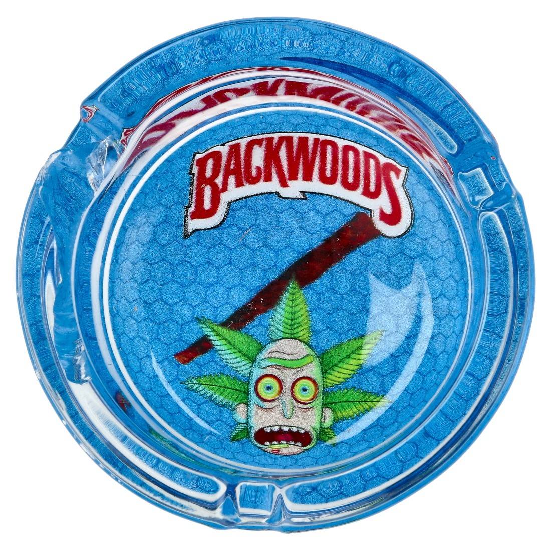 CENDRIER EN VERRE ROUND BACKWOODS RICK ET MORTY