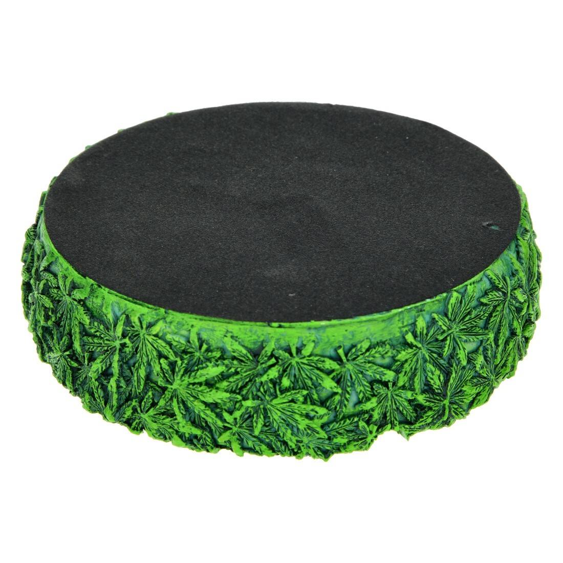 CENDRIER RESINE LEAF GREEN