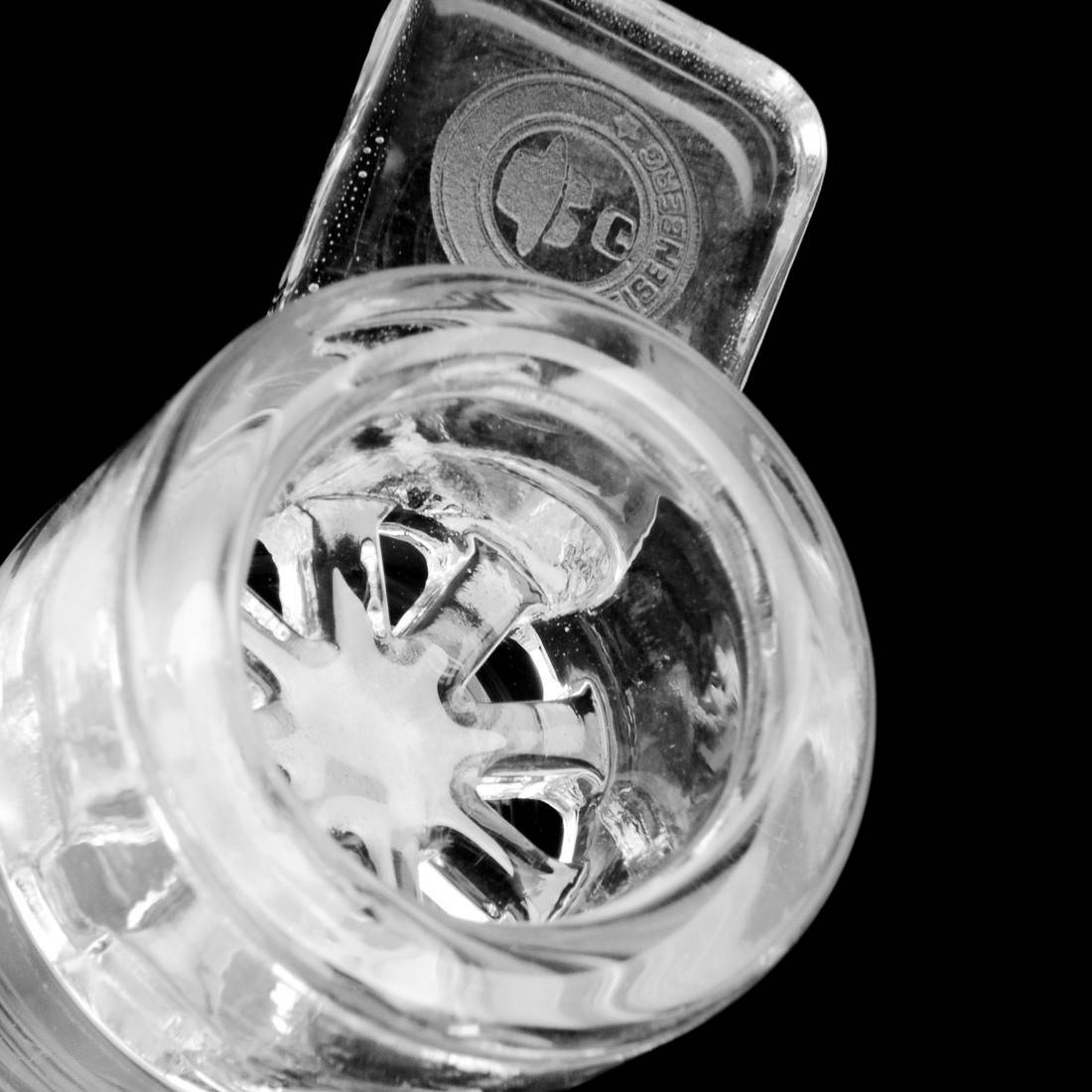 DOUILLE EN VERRE HEISENBERG MALE BIG SNOW 18,8MM