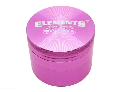 Grinder Elements aluminium large 4-pièces PINK